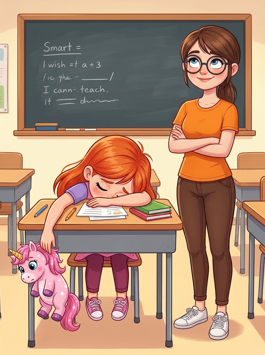 Ms. Smart's colourful classroom scene