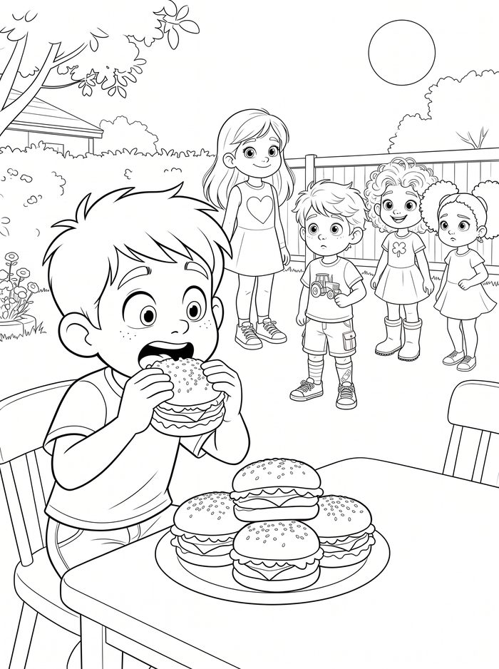Story Scene 17 โ free printable coloring page