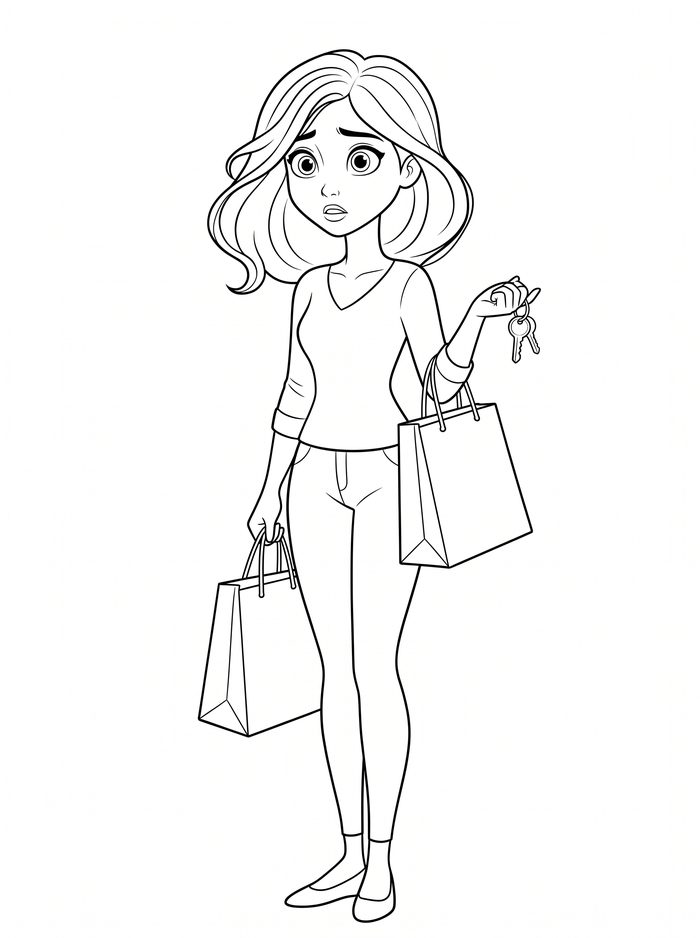 Mom โ free printable coloring page