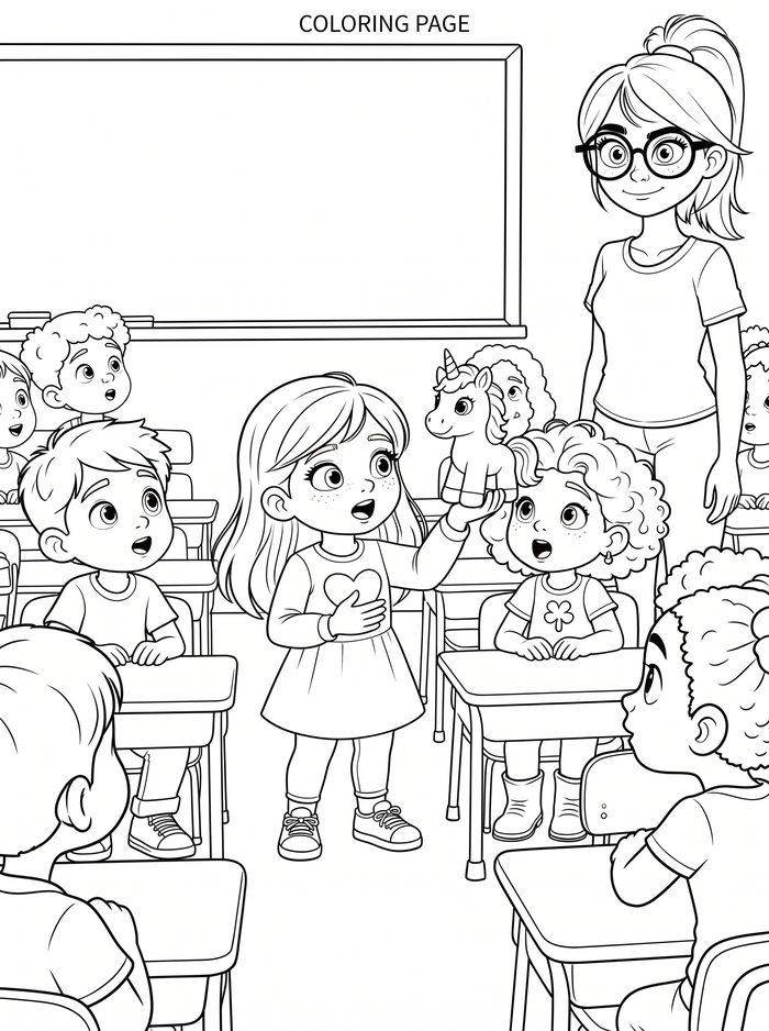 Story Scene 13 โ free printable coloring page