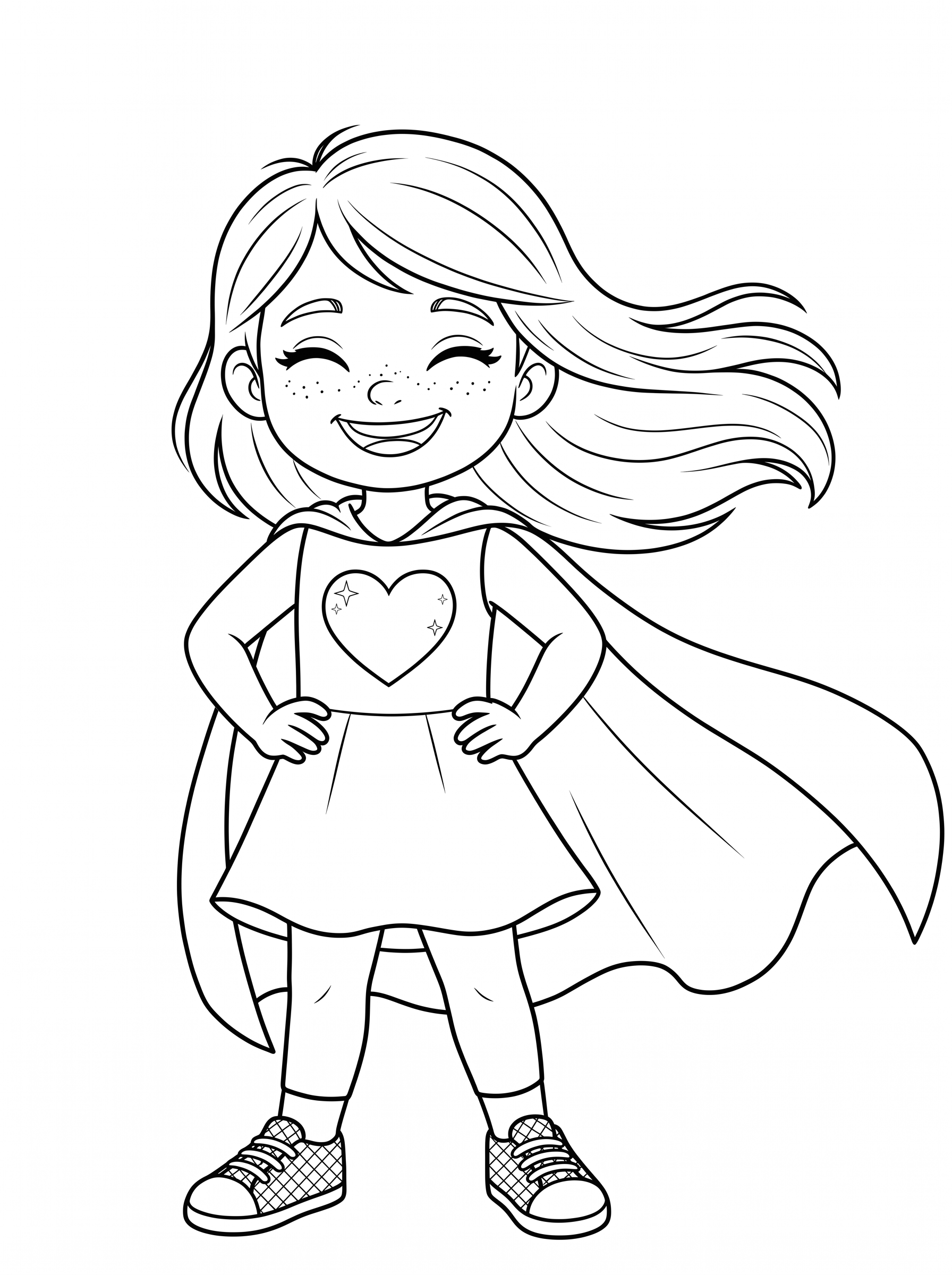 Lulu Lilly in her Heartache Hero cape.